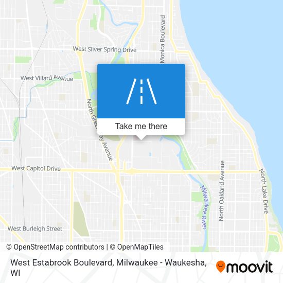 West Estabrook Boulevard map