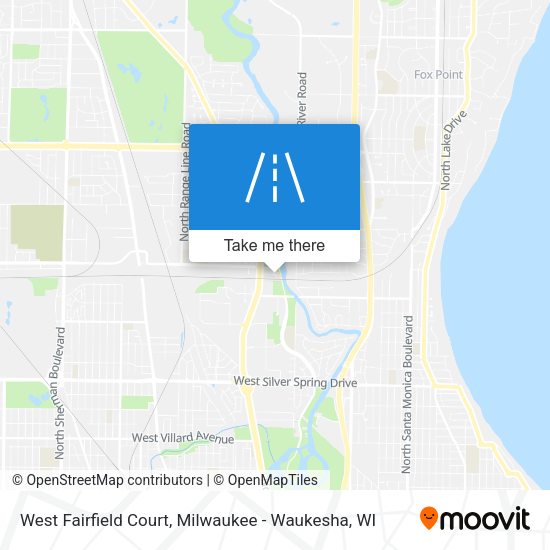 Mapa de West Fairfield Court