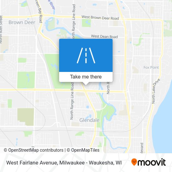 Mapa de West Fairlane Avenue