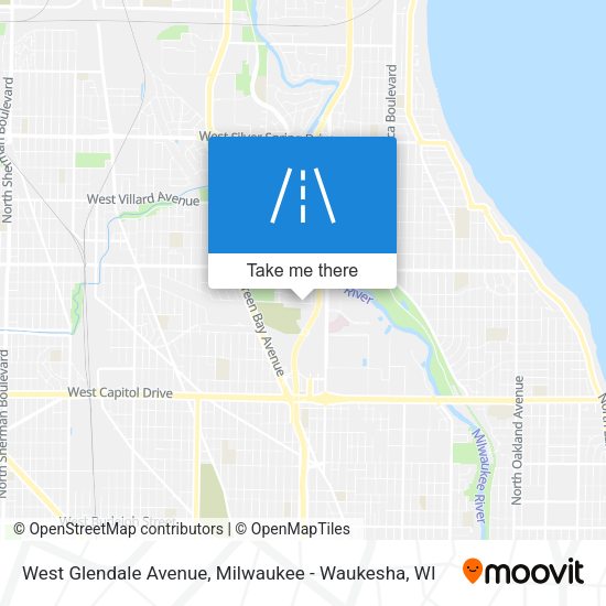 West Glendale Avenue map