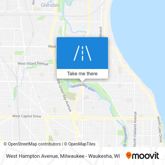 West Hampton Avenue map