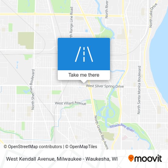 West Kendall Avenue map