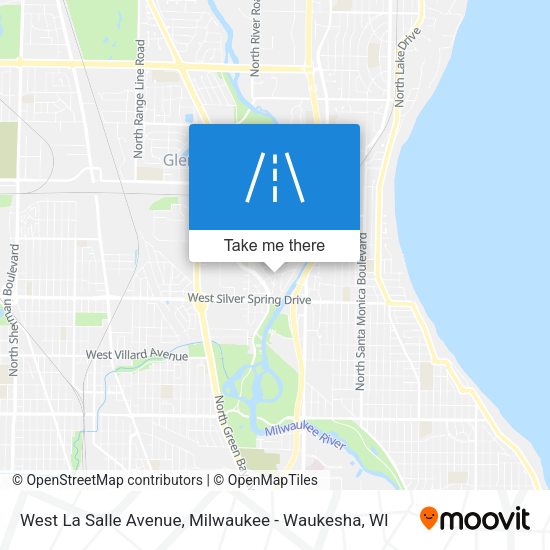 West La Salle Avenue map