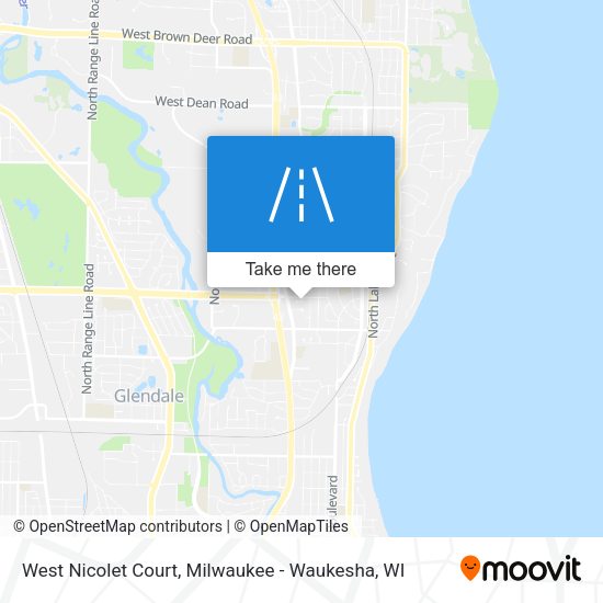 West Nicolet Court map