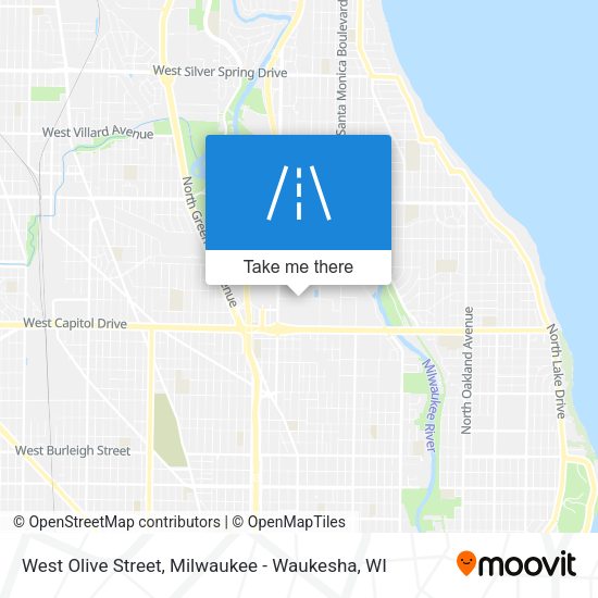 Mapa de West Olive Street
