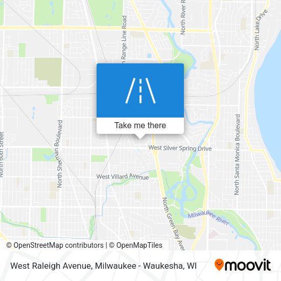 West Raleigh Avenue map