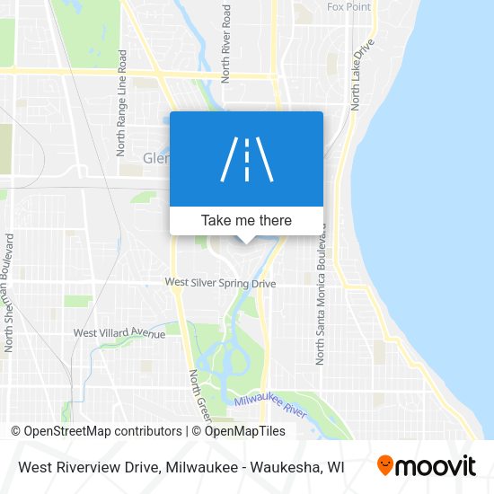 West Riverview Drive map