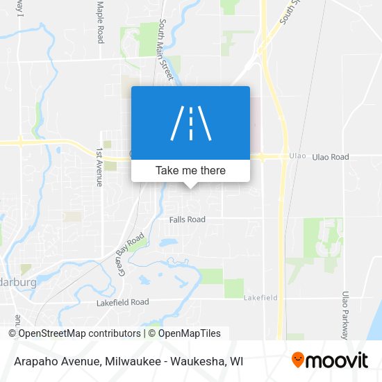 Arapaho Avenue map