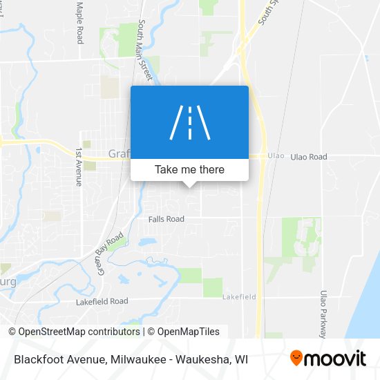 Mapa de Blackfoot Avenue