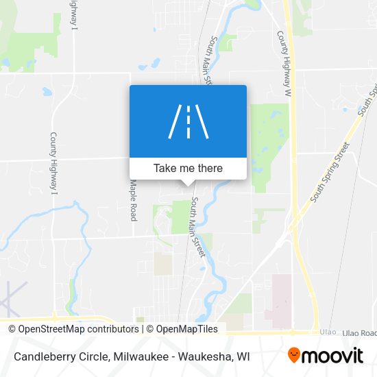 Candleberry Circle map
