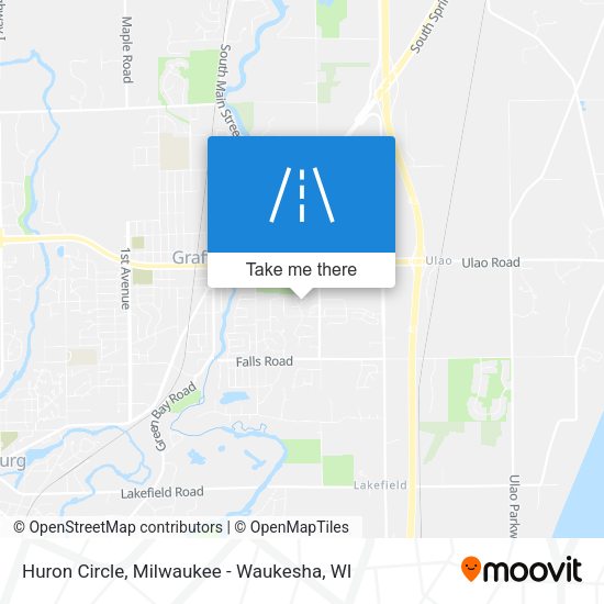 Huron Circle map