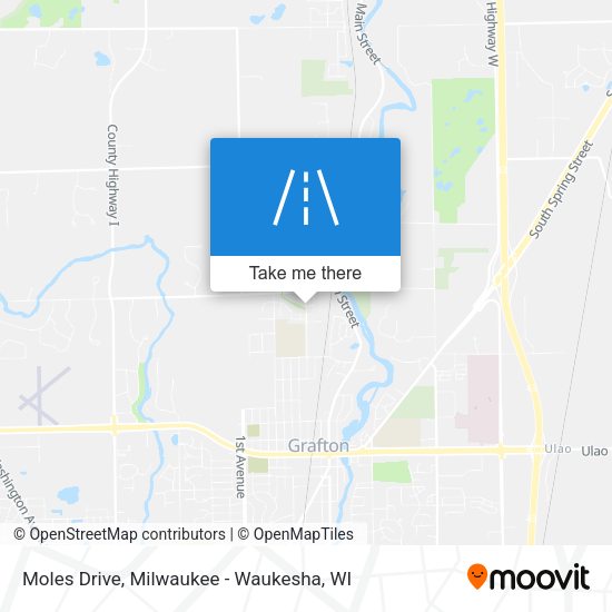 Moles Drive map