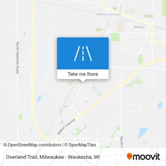 Overland Trail map