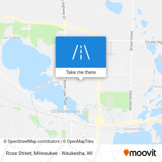 Rose Street map
