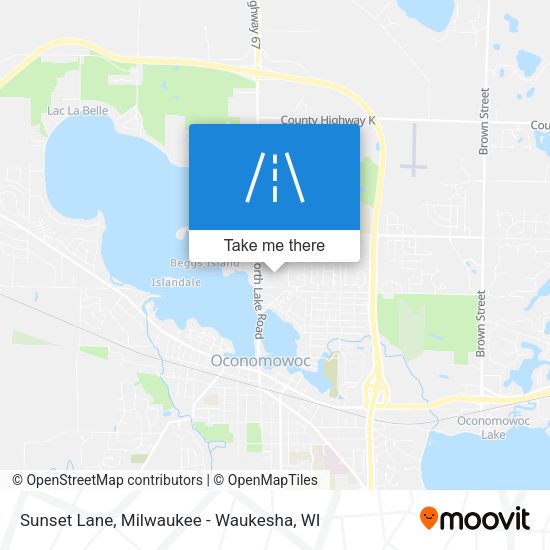 Mapa de Sunset Lane