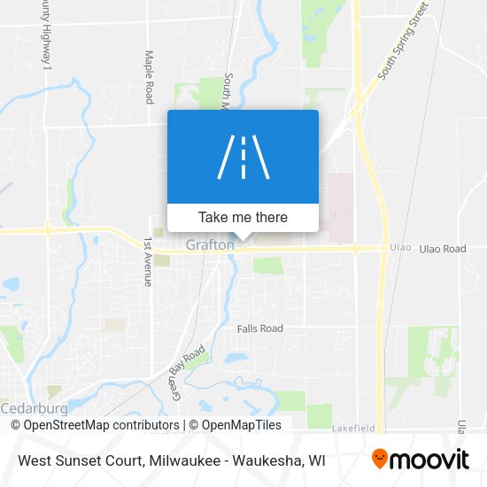 West Sunset Court map