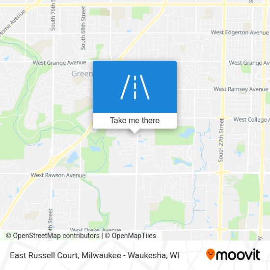 Mapa de East Russell Court