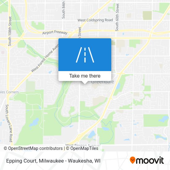 Mapa de Epping Court