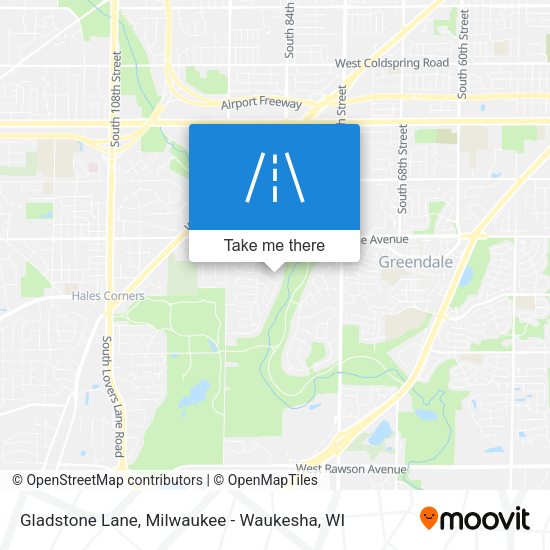 Gladstone Lane map