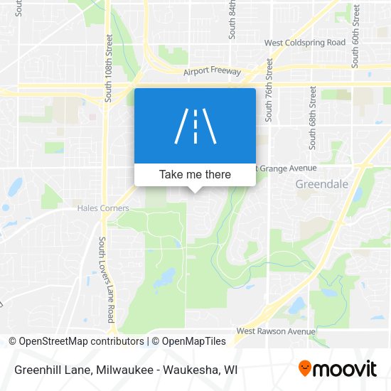 Greenhill Lane map