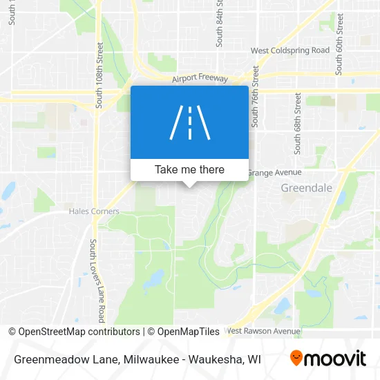 Greenmeadow Lane map
