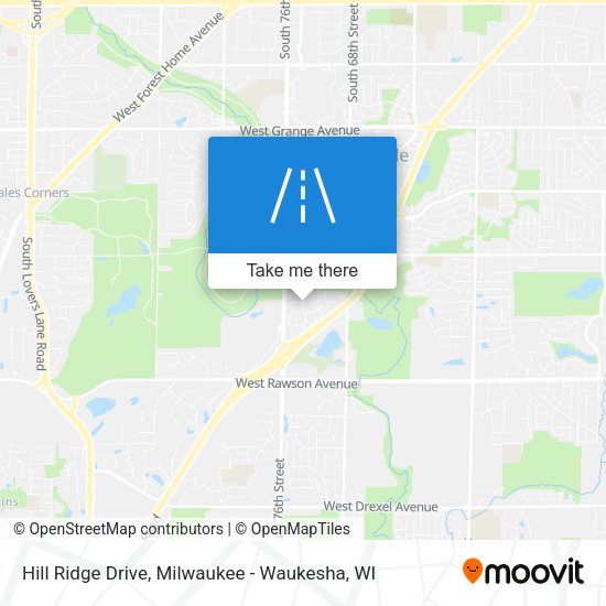 Mapa de Hill Ridge Drive