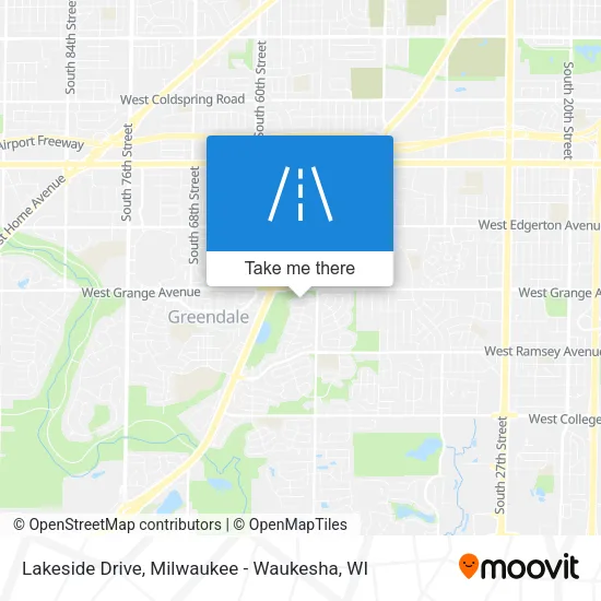 Lakeside Drive map