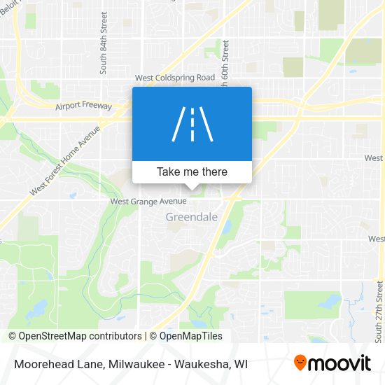 Moorehead Lane map