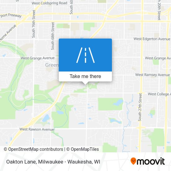 Mapa de Oakton Lane