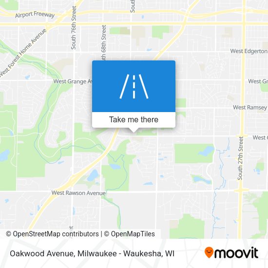 Oakwood Avenue map