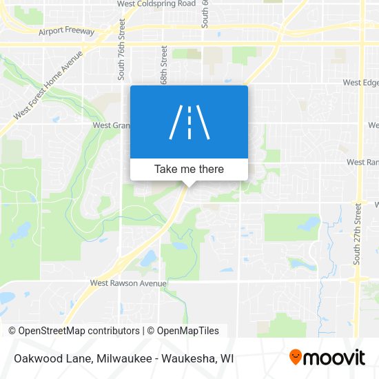 Oakwood Lane map
