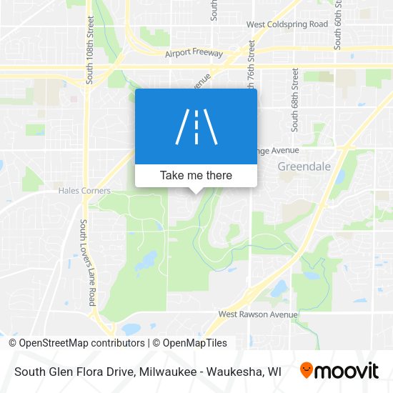Mapa de South Glen Flora Drive