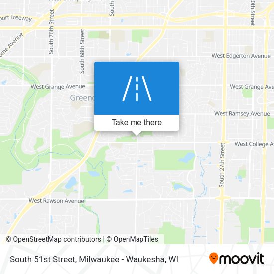 South 51st Street map
