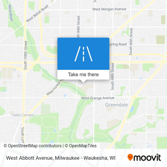 Mapa de West Abbott Avenue