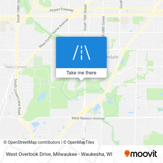 West Overlook Drive map