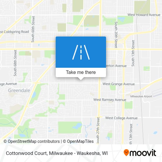 Mapa de Cottonwood Court