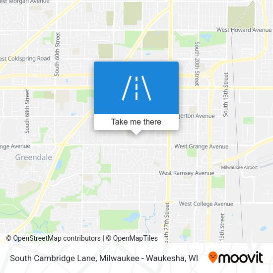 South Cambridge Lane map
