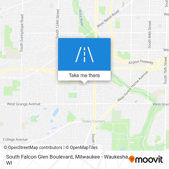South Falcon Glen Boulevard map