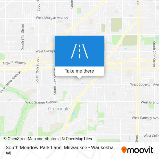 South Meadow Park Lane map