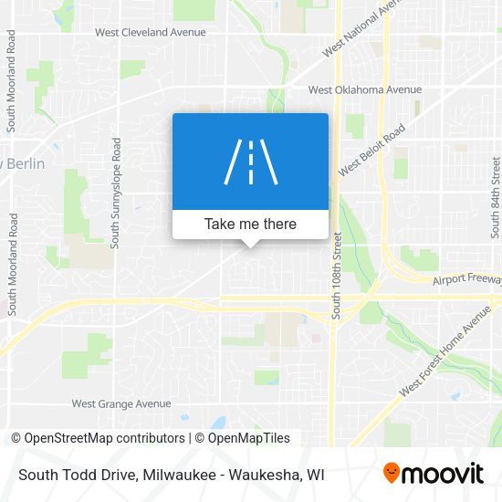 South Todd Drive map