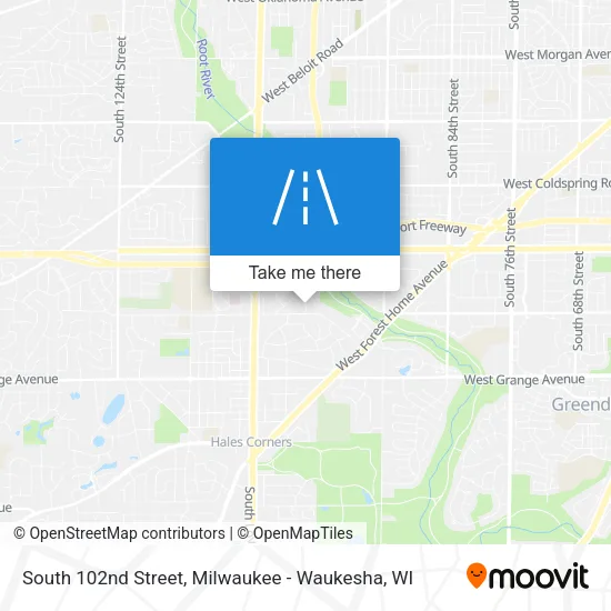 Mapa de South 102nd Street