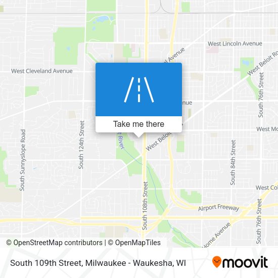 Mapa de South 109th Street
