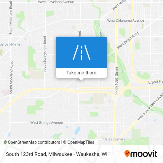 Mapa de South 123rd Road