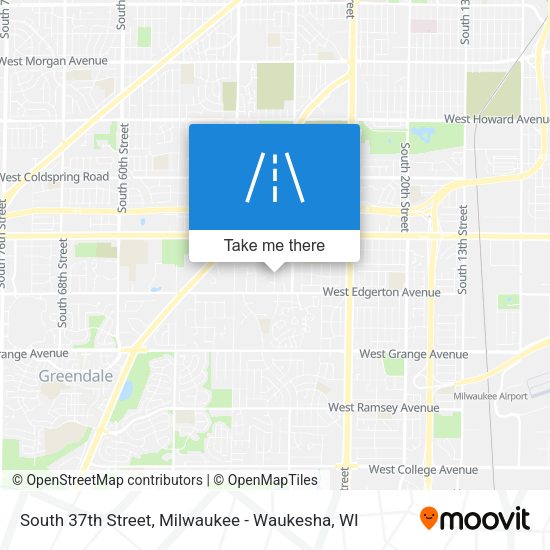 South 37th Street map