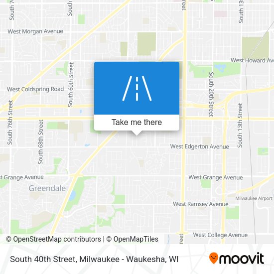 Mapa de South 40th Street