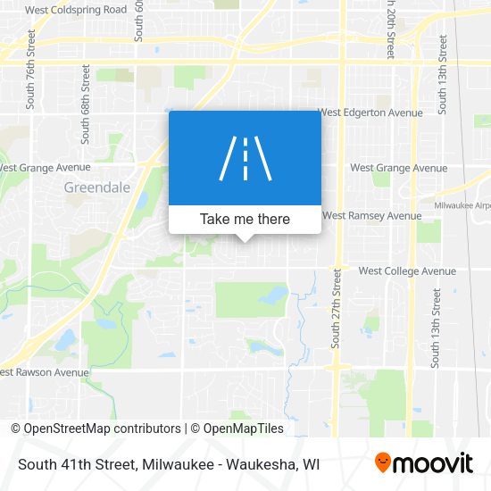Mapa de South 41th Street