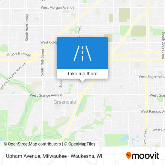 Upham Avenue map