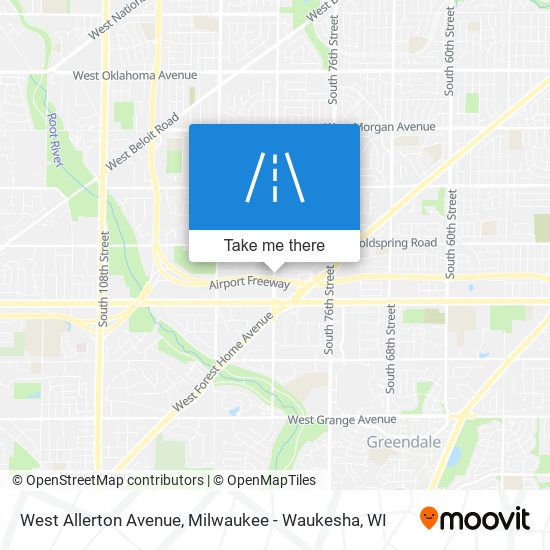 West Allerton Avenue map