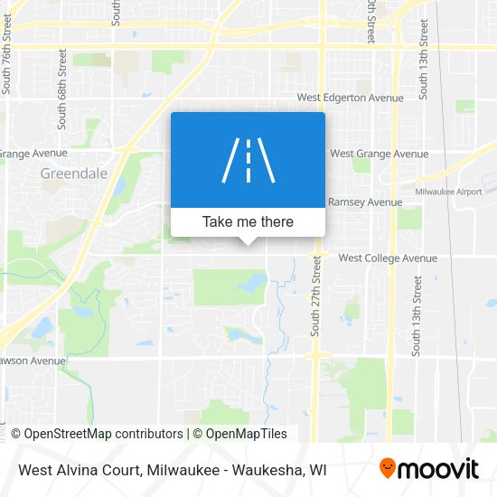 West Alvina Court map