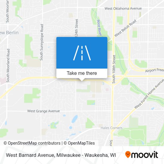 West Barnard Avenue map